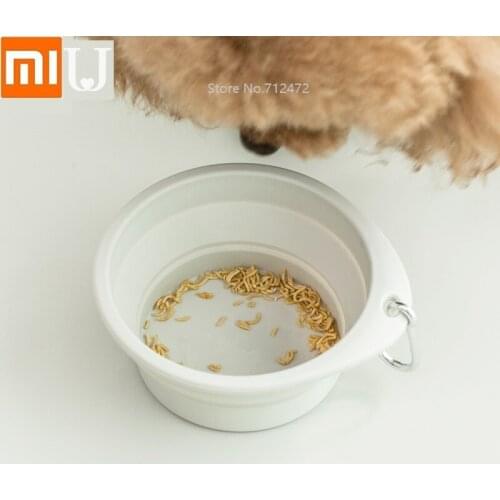 Youpin JordanJudy Pet bowl foldable cat and dog universal Portable drinking bowl home outdoor Feeding bowl Pet basin