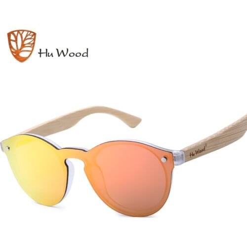 HU WOOD New Arrival Wood Sunglasses Multi Color Uv Sun Glasses Driving Wind lenses trend ladies outdoor personality sunglasses