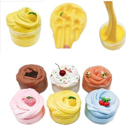 Yummy Butter Cream Slime Mud Modeling Fruit Children Intelligent Plasticine DIY Magic Playdough Lizun Clay Kids Toy Gifts