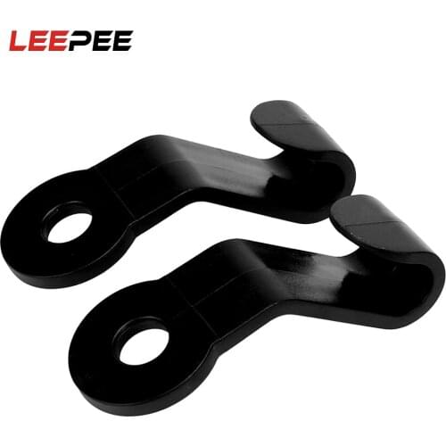 LEEPEE 1 pair Car Hooks for Bag Car Back Seat Headrest Hanger Grocery Luggage Holder Organizer Auto Fasteners Clips