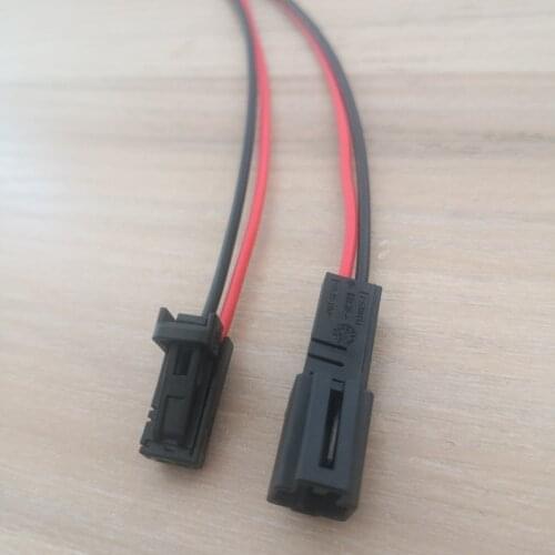 2 Pin 2 Way Male Female Door Lamp Socket Interior LED Light Plug Speaker Connector With Wire Cable Pigtail For Audi VW Skoda