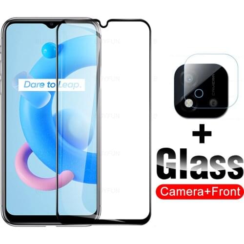 2 in 1 Camera Protector Glass For Oppo Realme C20a On Realmy C 20 20a A Transparent Safety Protective HD Screen Full Cover Film