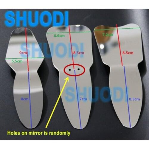 3pcs Dental Orthodontic Oral Photographic Mirror Reflector Double-Side Teeth Whitening Tool Stainless Steel Autoclavable