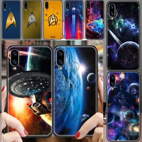 Stars Spacecraft Universe Treks Phone case For Huawei Honor 6 7 8 9 10 10i 20 A C X Lite Pro Play black luxury cell cover