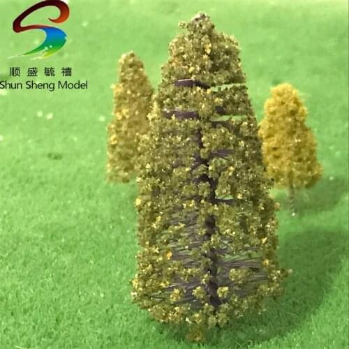DIY Christmas tree sand table model wire tree tower tree color wire tree color tree finished tree10cm-4cm