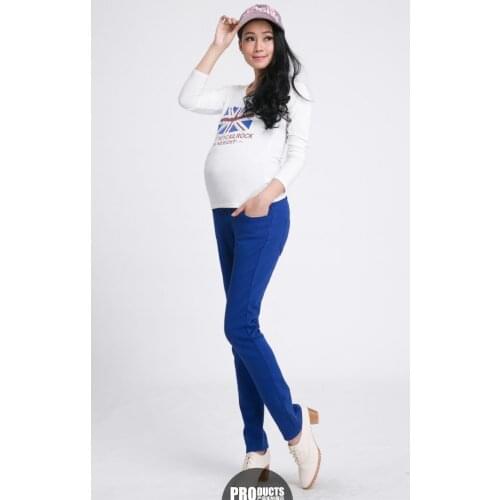 Elastic High Waist Maternity Pants For Pregnant Women Jeans 2018 Summer Autumn Clothing Pregnancy Leggings Roupas Para Gestantes