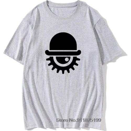 Men Tee Shirt Orange Clockwork Kubrick Alex Film Casual Cotton Tees Tshirt O Neck Graphic Summer