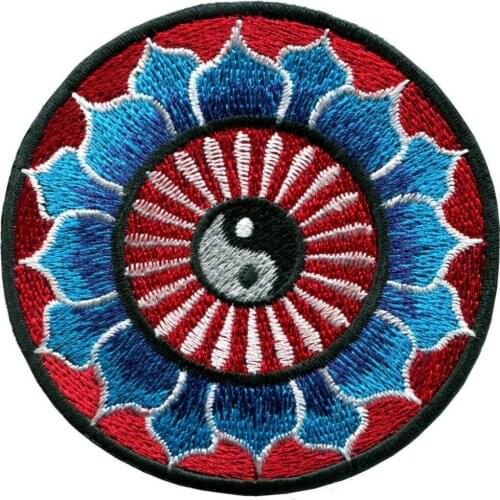 Custom embroidered Patches boho Hippie iron on patch badge can be customized with your logo design factory direct low price