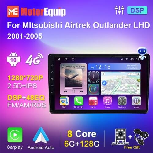EKIY Auto For MItsubishi Airtrek Outlander 2001-2005 LHD Android 10 Carplay WiFi Multimedia Stereo Player Stereo Video GPS Navi