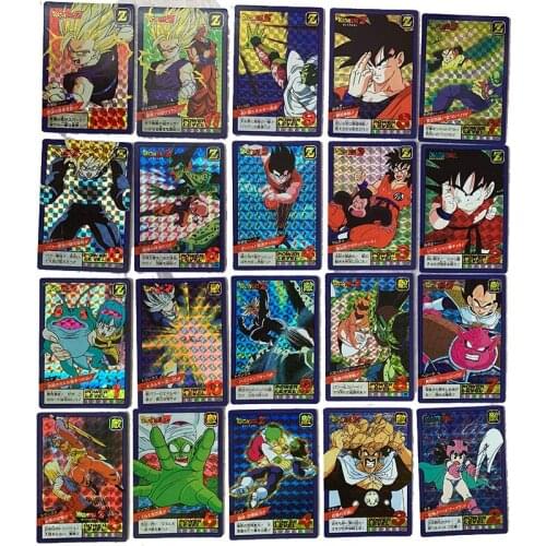 Dragon Ball Son Goku Vegeta IV Piccolo DIY Flash Card Fighting Full Set 40pcs Collection Card Childrens Toy Holiday Gift