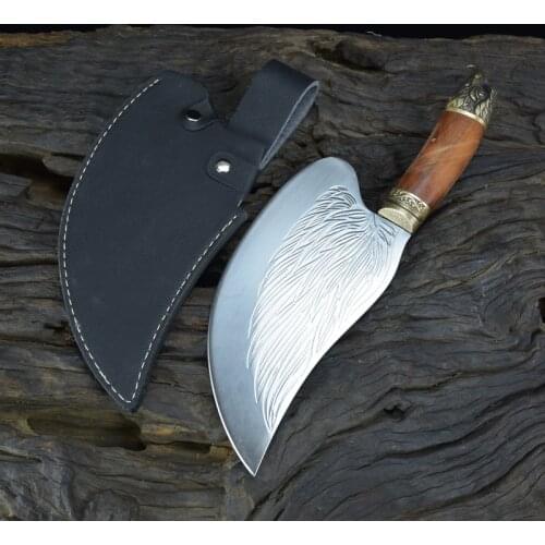 Kitchen Chinese Chef knife Handmade Sharp Blade Meat Cleaver Vegetable Cutter Cooking Tools Butcher Slaughter Knife Chopper