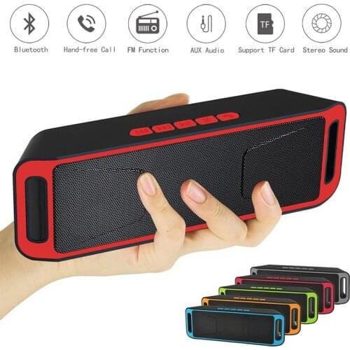Mini Wireless Outdoor Bluetooth Speakers TF/USB/AUX FM Radio Stereo Bass Subwoofer For Computer Smart Phones MP3 Pop Music