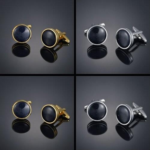 Fashion Star Star round sleeve nail French long sleeve shirt sleeve nail shirt accessories Cufflinks