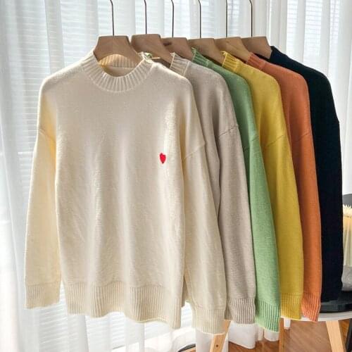 New Casual Female Sweater Autumn Winter Solid Mock Neck Sweater Jumper Long-sleeved Basic Knitted Pullovers Shirt Tops 7 Color