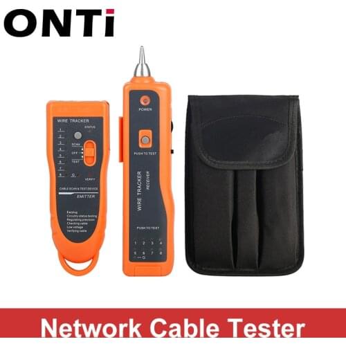 ONTi RJ11 RJ45 Cat5 Cat6 Telephone Wire Tracker Tracer Toner Ethernet LAN Network Cable Tester Detector Line Finder