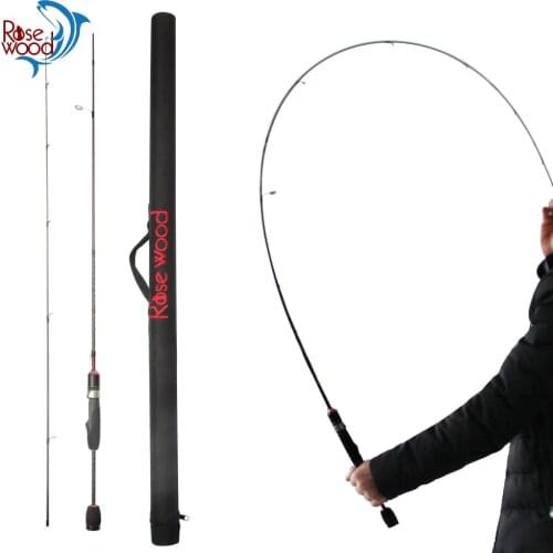 RoseWood Hot Professional Trout Fishing High Carbon Fast Action 1.8m Trout Rod Spinning And Casting Rod Travel Bag Can Choose