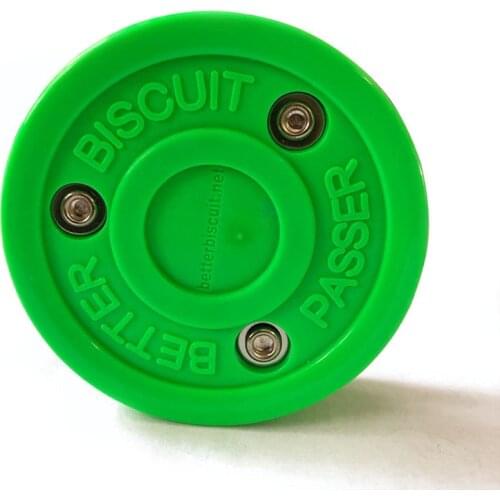 Professional Ice Hockey Green Biscuit Sports Ice Hockey Ball Training Exercise Puck Field For Street Roller Off-Ice Practice