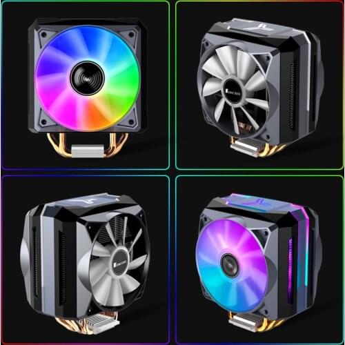 Jonsbo CR-1100 CPU Radiator 6 Heat Pipe 5V/3pin RGB Silent Fan PWM Speed Regulation Suitable For Intel 775 1155 1156 AM4