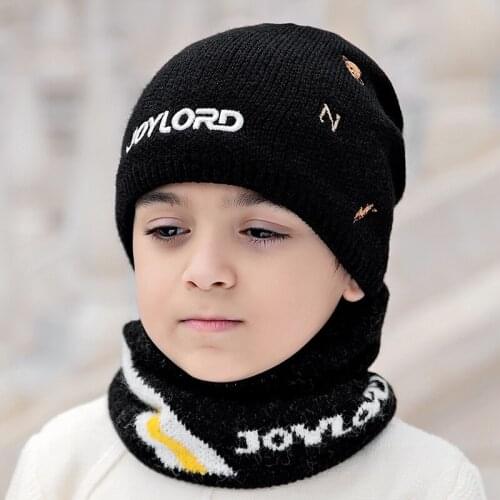 Children Winter Wool Hat Cap Riding Hiking Cycling Bike Windproof Cold Warmth Thickened Wild Outdoor Hat Cap and Scarf