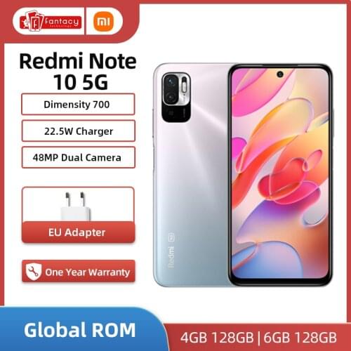 Global Version Xiaomi Redmi Note 10 5G NFC Smartphone Dimensity 700 90Hz Display 48MP Camera 5000mAh