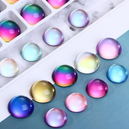 Mocha rhinestones round fluorescence stones flatback crystal glass for nail decorations diy glue on rhinestones ZZ063