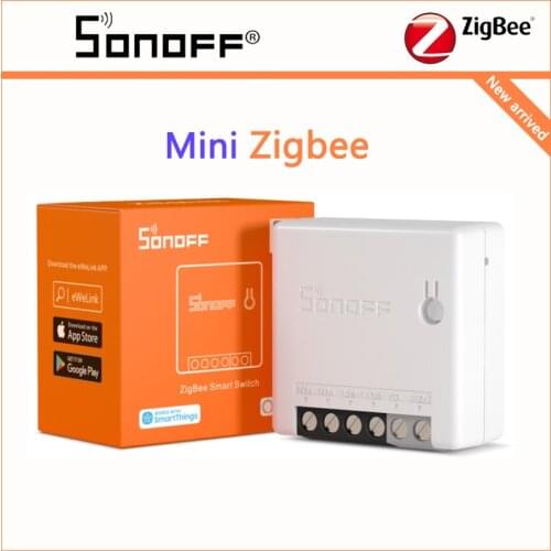 SONOFF Mini Zigbee DIY Smart Switch ZBMINI 2-Way Remote Control Switch Works With SmartThings Alexa Google Home SONOFF ZB Bridge