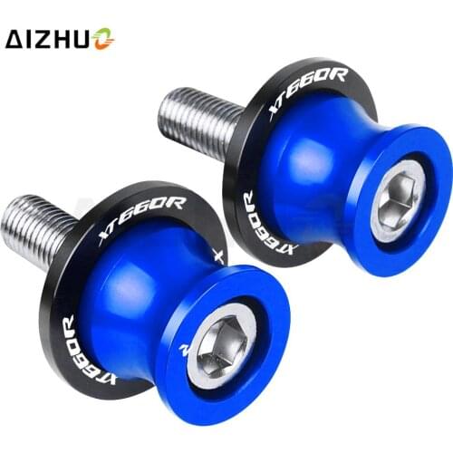 Motorcycle Stand Screws XT 660 6MM CNC Swingarm Slider Spools FOR YAMAHA XT660 XT660R XT660X XT 660R 660X 2004-2021 2020 2019