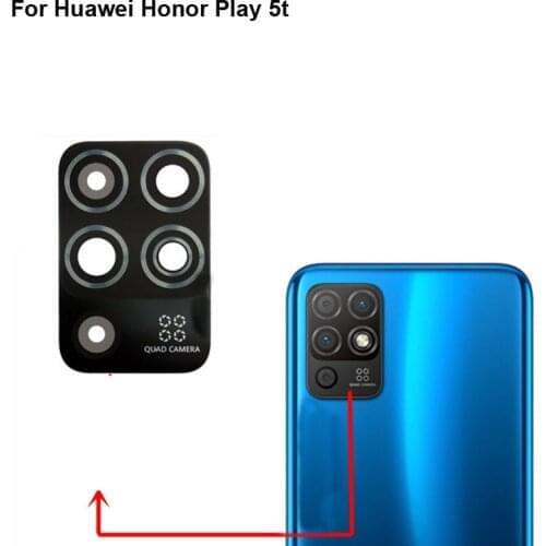 2PCS For Huawei Honor Play 5t Replacement Back Rear Camera Lens Glass Parts For Honor Play 5 t test good NZA-AL00 Glass lens