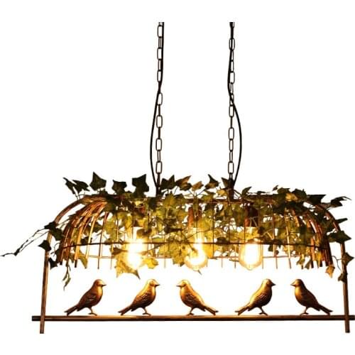 Pendant Light Iron American Industrial LOFT Bar Cafe Personality E27 Decor Hanging Aisle Nordic Lamp birdcage lamp
