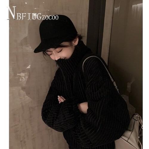 Corduroy Women Parkas 2020 Winter New Korean Bf Style Students Female Coat