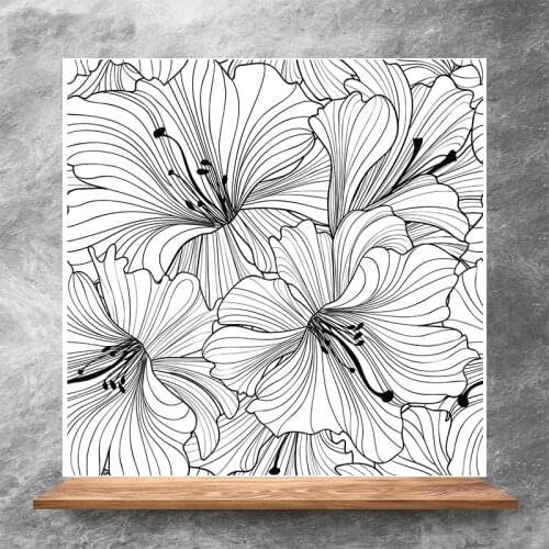 ZhuoAng The Most Beautiful Flower Clear Stamps/Silicone Transparent Seals for DIY scrapbooking photo album Clear Stamps 13x13
