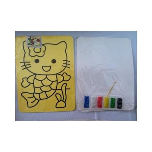 100pcs/lot,DIY toys, Color Sand painting set kit for children diy toy