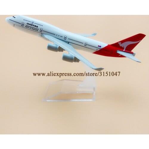 16cm Air Qantas Spirit Of Australia Boeing 747 B747-400 Airlines Plane Model Metal Diecast Model Airplane Aircraft Airways Gift