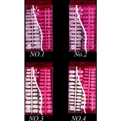 288Pcs Fashion Round Full Cover False Nails Thin UV Manicure Acrylic Fake Nail Tips for Nail Display Art Manicure Tools