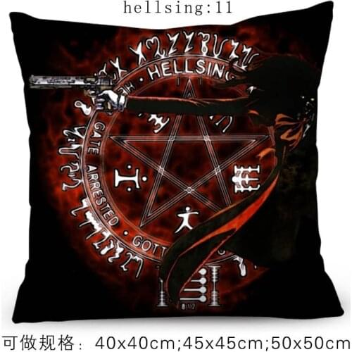 Anime Hellsing Alucard Victoria Vampire Hunter Fanart Pillowcase Pillow Cushion Case Cover Cosplay Gift BED/SOFA/CAR Decor New