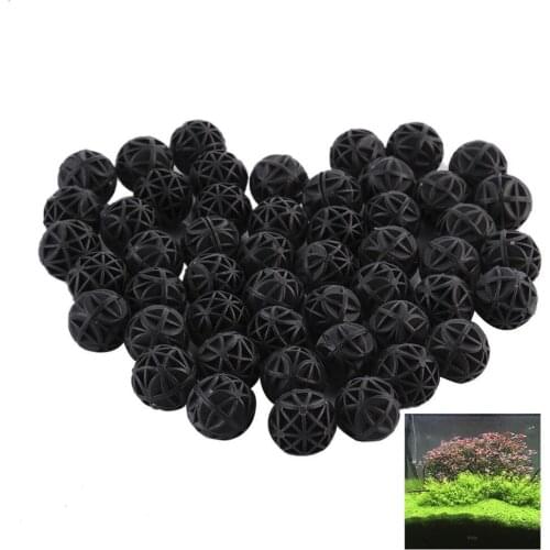 50pcs Biological Bio Ball Aquarium Fish Nano Tank Pond Canister Filter Media PT0310X50