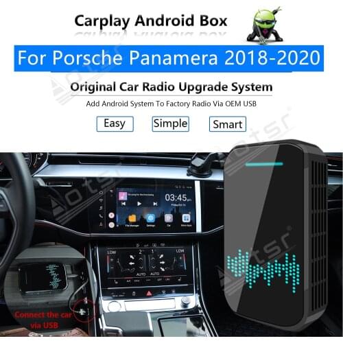 For Porsche Panamera 2018 - 2020 Car Multimedia Player Radio Upgrade Carplay Android Apple Wireless CP Box Activator Mirror Link