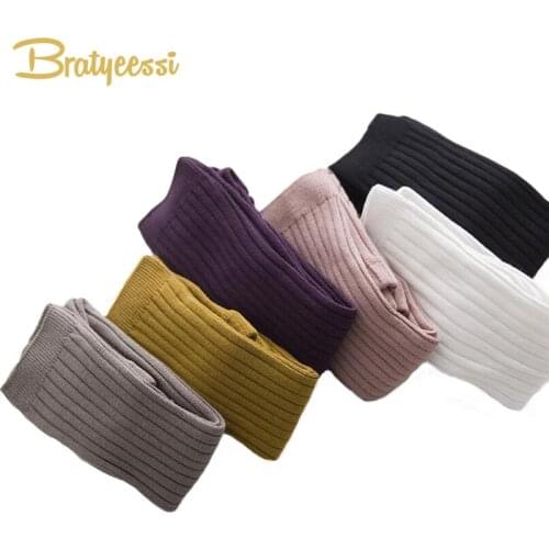 Cotton Knitted Children Leggings for Girls Multicolor Elastic Baby Boys Pants & Capris for 0-5 Years 1PC