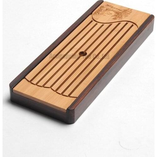 Classic Bamboo Tea Tray,Tea table/Plate,Chinese Kungfu Tea Ceremony teaset/Accessories for Black/Puer/Pu'erh/white/Jasmine tea