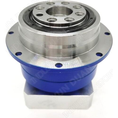 Speed Ratio 7:1 Flange Output Planetary Gearbox Reducer Helical Gear 6000rpm for CNC Robot Nema 23 57mm Flange Stepper Motor