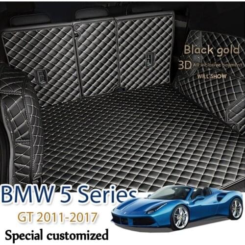 The Trunk Cargo Leather Liner Car Boot Liner Cargo Compartment Floor Carpet Mud For BMW 5 Series GT F07 2011-2017