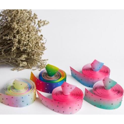 25mm 38mm 50mm Hot Diamond Grosgrain Ribbon Gift Wrapping Bouquet Packing Ribbons Clothing Hats Accessories Christmas Decor