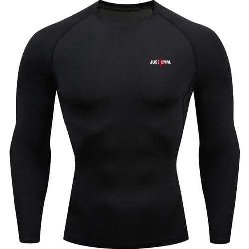 Plus Size Men Compression Sport T-Shirt Top Long Sleeve Gym Running Clothing Fitness Tight Sportswear Hiking Rashgard Sweatshirt