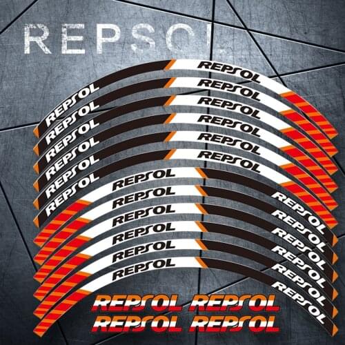 12 X Thick Edge Outer Rim Sticker Stripe Wheel Decals FIT all HONDA REPSOL HRC CBR250RR CBR400RR CBR600RR CBR1000RR