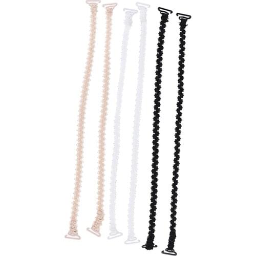 Prettyia Women 3 Pairs Bra Straps Lace Adjustable Underwear Bra Strap