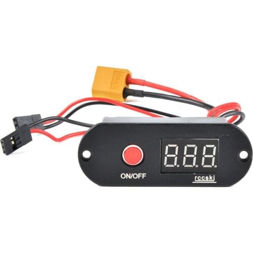 Rccskj 2 in 1 15A UBEC Digital Switch For RC model 6-13V 65mm x 27mm x 35mm