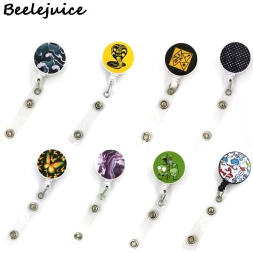 ID Cartoon Cute Credit Card Holder Lanyard Women Men Kid Student Retractable Badge Reel ID Name Bus Clips Card Badge Holder Gift
