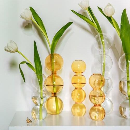 Home Decor Glass Vase Room Decor Crystal Vase Modern Hydroponic Plants European Fresh for Weddings Events Parties Creative New