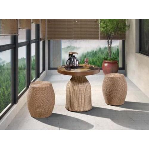 Chair rattan chair tea table leisure tea small coffee table three-piece table and chair combination