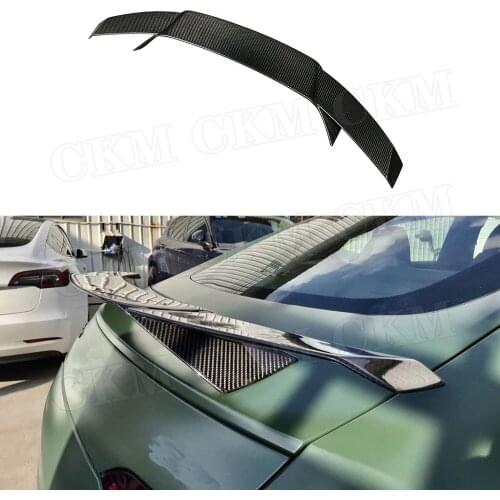 Dry Carbon Fiber Rear Spoiler Boot Tail Wings For Mercedes Benz AMG GT50 GT53 2019 2020 FRP B Style Racing Spoiler